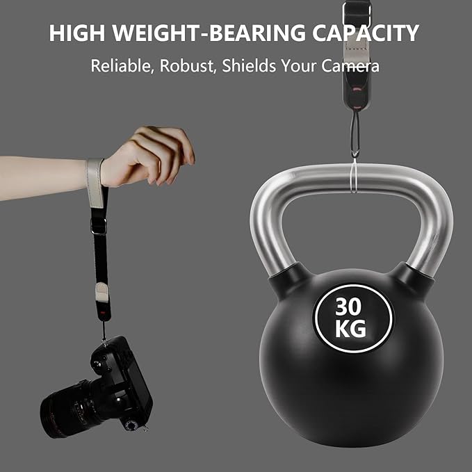 Camera Wrist Strap for Travel & Vlogging, Adjustable Quick Release Hand Strap for Secure Grip, Fit for Sony, Canon, Nikon