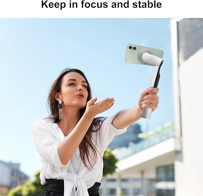 PULUZ Magnetic Mount Adapter for Insta360 Flow Pro/Flow,Aluminum Alloy Magnetic MagSafe Adapter Phone Holder Quick Release Mount(Silver)
