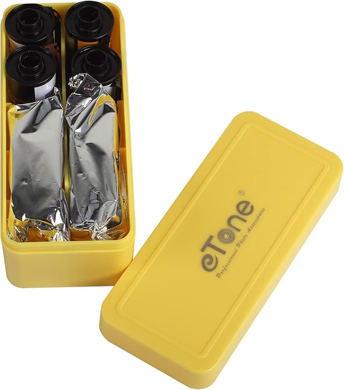 1X Multi-Format Container Case Box for 120 220 135 Film B&W Color Kodak Ilford (Yellow)