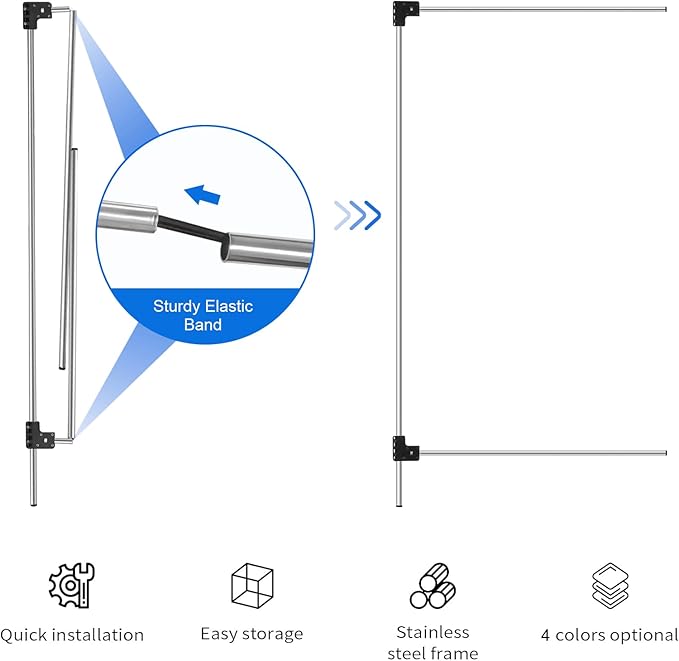 WELLMAKING 36x27'' Light Reflector Flag kit, 3-in-1 Portable Collapsible Diffuser for Photo Video Studio Shooting-Scrim, White and Black, Foldable Flag Kit, Shaper for Soft, Diffused & Light Effects