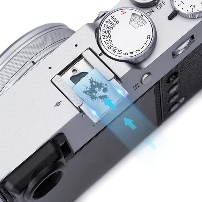 Camera Metal Hot Shoe Cover Protector Cap Cute Compatible for Fujifilm X100VI X100V X-M5 X-E5 X-T4 X-T3 for Leica Q Q3 (Cat)