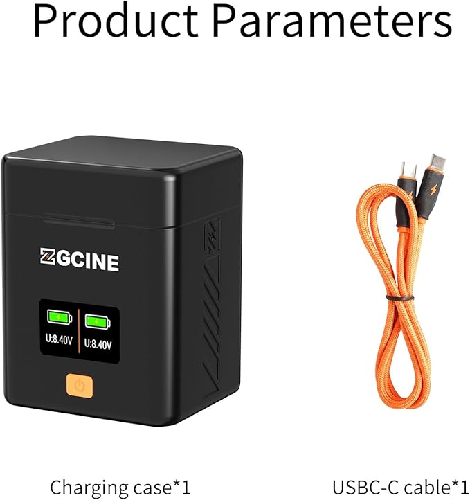 ZGCINE PS-FW50 Dual USB-C Charger Case Box with PD Fast Charging for Sony NP-FW50 Battery, Compatible with Sony a6500, a6300, a6000, a7, a7s, a5100, a5000, a7r, a7 ii & More, NOT Built-in Battery
