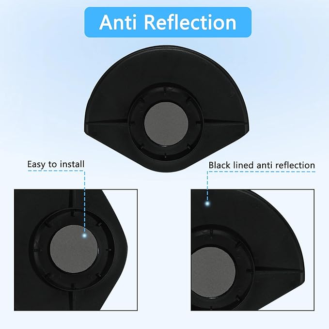 2PCS Sun Rain Shade Camera Cover Compatible with Ring Outdoor Cam Plus, Rain Shade Cover, Camera Shield for Resistant UV, Weatherproof, Snowproof, Easy to Install (Black)