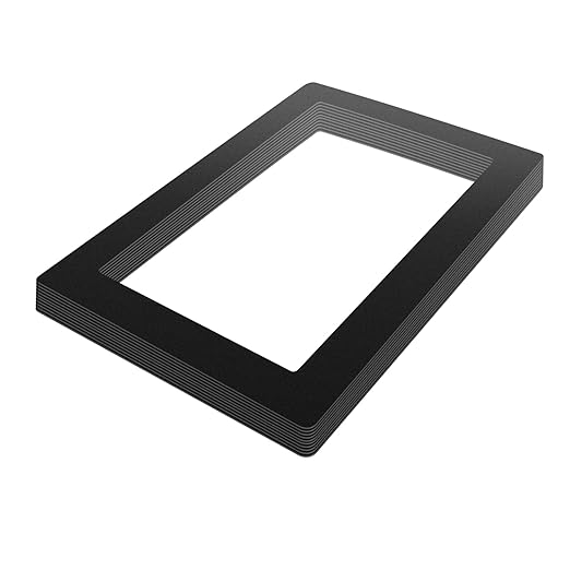 Resin 3D Printer Protective Film Black LCD Gasket 9.5 x 6.7 inch Stick On Gasket Screen Protector Compatible with Saturn 8.9 Inch LCD Resin 3D Printer Screen (10pcs)