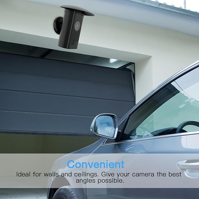 TIUIHU Sun Rain Shade Camera Cover Shield Cover Shield for R i n g Stick Up Cam Pro (Black)