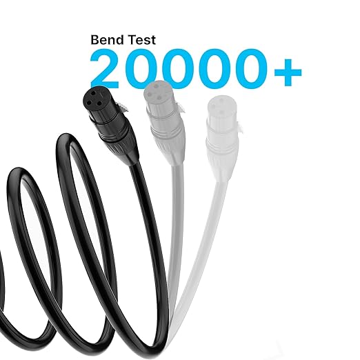 XLR Male to Female Microphone Cable 5ft (Oxygen-Free Copper)