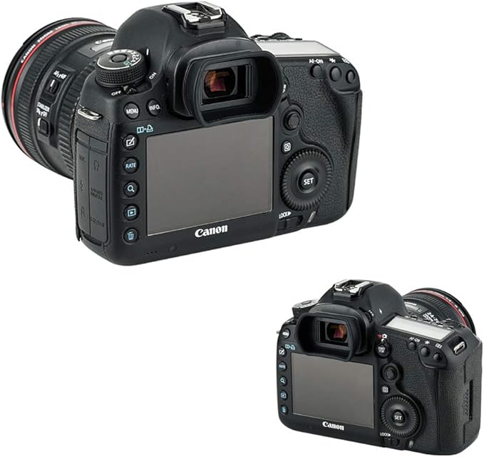 JJC Eg Soft Extended Eyecup Eyepiece Viewfiner for Canon EOS 1D X Mark II 1Ds Mark III 1D Mark IV 1D Mark III 5D Mark IV 5D Mark III 5DS R 7D Mark II 7D Viewfinder, Replaces Canon Eg Eye Cup