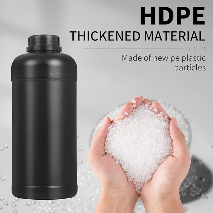3X 1000ml Round Container Darkroom Chemical Storage Bottles Film Photo Developing Processing Equipment 1L
