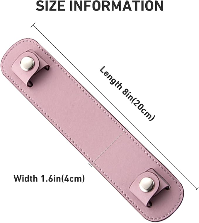 Shoulder Strap Pad Replacement,Microfiber Leather Strap Pads Detachable Cover for Tote Bag