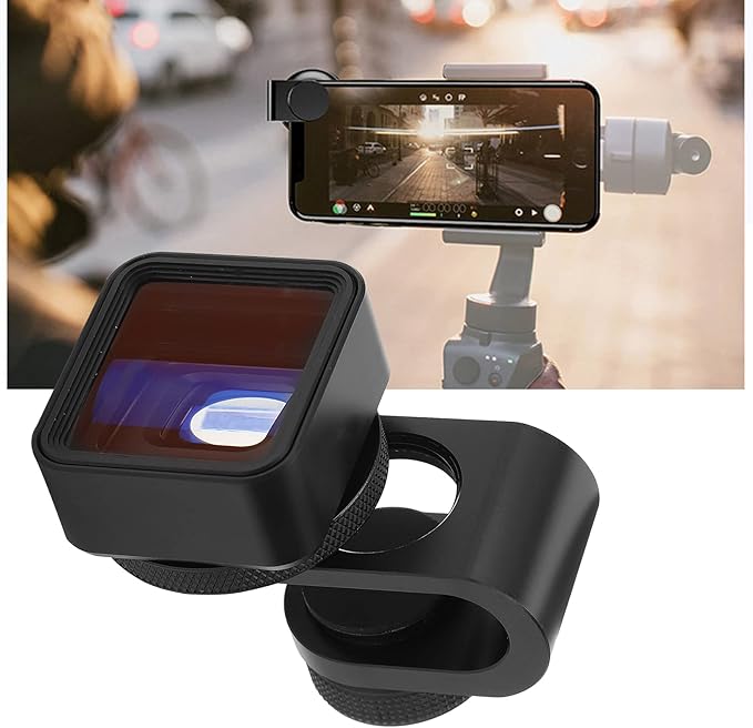 Mobile Anamorphic Widescreen Lens,1.55X Wide Screen Deformation Filmmaking Optical Glass,Movie/Photo/Record Video HD Lens,for Phone/Pad