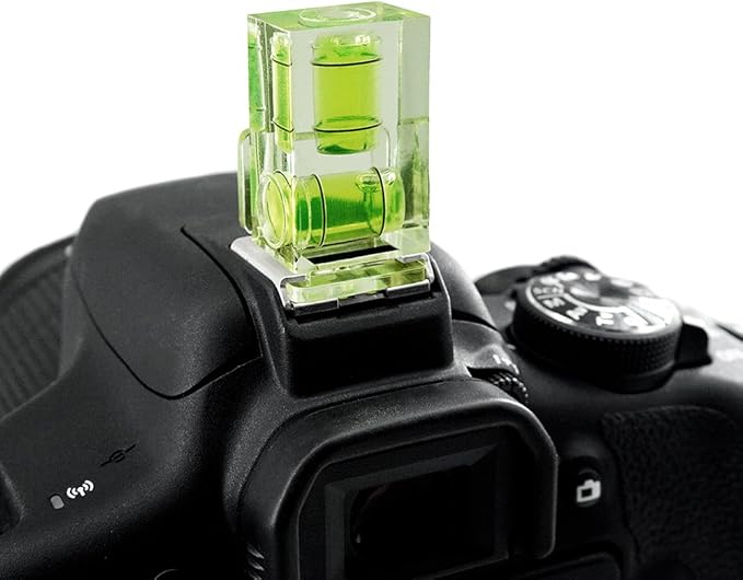 Camera Level Hot Shoe Level Hot Shoe Bubble Cover w/Standard Shoe Mount Compatible with Sony A6000 A6300 Nikon Panasonic [Combo Pack -2 Axis and 1 Axis]