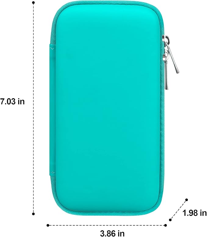 Canboc Electronics Travel Organizer, MacBook Charger Carrying Case, Electronic Accessories Portable Cable Storage Bag for Charging Cord, Power Adapter, MagSafe, USB Hub, Power Bank, Earbuds, Turquoise