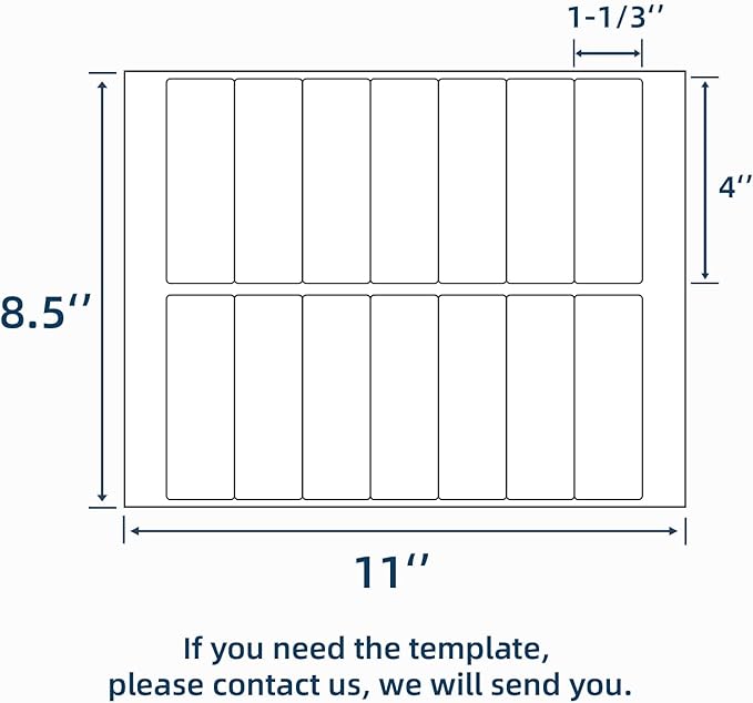 100 Sheets 1400 Labels 4" x1-1/3 14 Up Mailing Address Labels Stickers for Laser & Inkjet Printers, Labelchoice 4" x 1.33" 14 Per Page Strong Adhesive Internet Mailing Shipping Label (1-1/3x4-100P)