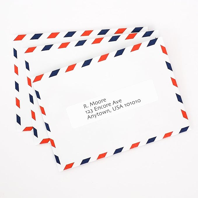 Blank Labels Address Barcode Shipping Labels - 4” x 1” - 20 Per Sheet - Permanent White Matte - Inkjet and Laser Guaranteed - Easy to Peel - Made in USA - 1000 Sheets - 20,000 Labels