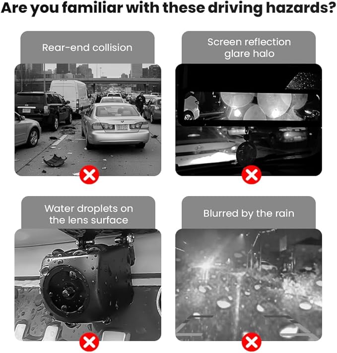 Rear View Backup Camera Cover, Car Rear View Camera Anti-Rain Cover, Silicone Anti-rain Reversing Cameras Protection, Backup Camera Rain Shield for All Kinds of Cars (White)