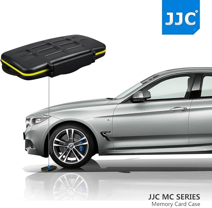 JJC MC-SD12 Water Resistant Holder Storage Memory Card Case fits 12 SD Cards