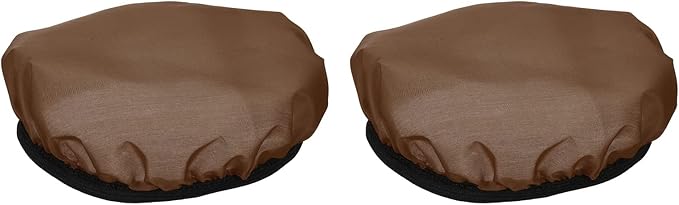 PATIKIL 7" 18cm Soft Diffuser Lamp Cover, 2 Pack Cloth Diffuser Strobe Reflector Lamp Sock for Flash Light Beauty Dish Photography Studio, Brown