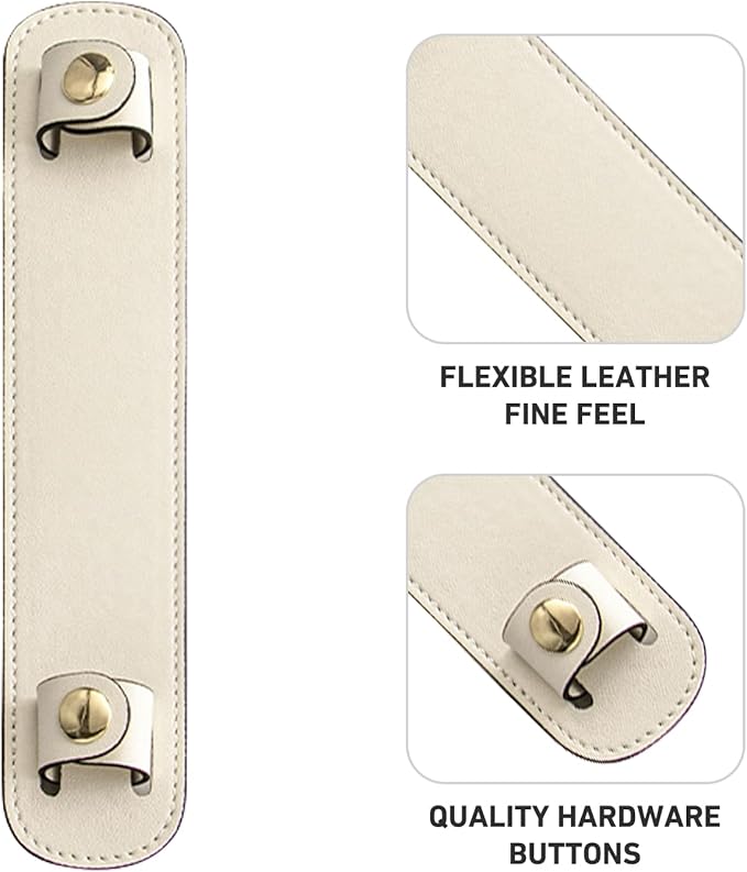 Shoulder Strap Pad Replacement,Microfiber Leather Strap Pads Detachable Cover for Tote Bag