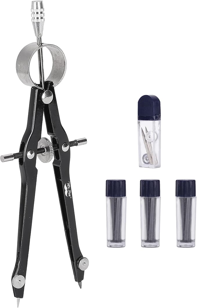 Mr. Pen- Professional Compass with Lock, Black, Compass for Geometry, Drafting Compass, Precision Compass Math