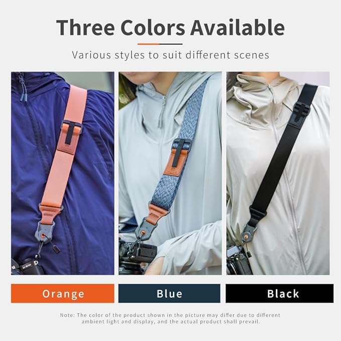 XILETU Camera Strap Shoulder strap with magnetic adsorption function for easy installation and removal of the camera (Orange)