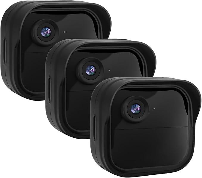 Silicone Case Cover for Blink Outdoor 4/Blink Outdoor 2K+, Weatherproof Silicone Cover Skin Provides Full Camera Protection, for All-New Blink Outdoor 4 Home Security Camera (Black)