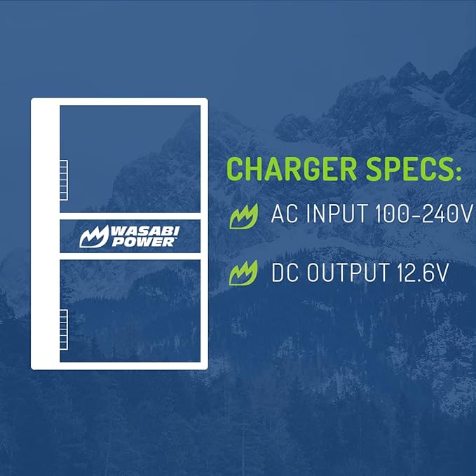 Wasabi Power Dual Battery Charger for Nikon EN-EL18, EN-EL18a, EN-EL18b, EN-EL18c, EN-EL18d, MH-26, MH-33