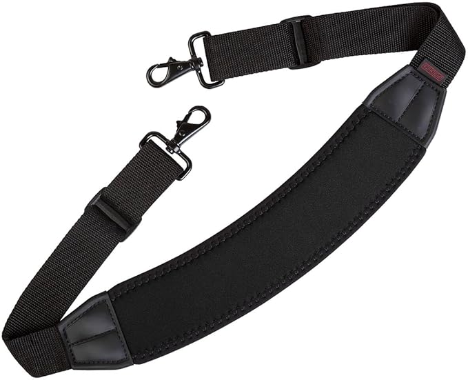 OP/TECH USA SOS Curve Padded Strap – Adjustable, Comfortable Replacement for Bags, Cameras, or Laptops – Ideal for Travel or Daily Use – Black - Made in USA