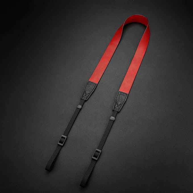 CANPIS Crazy Horse Leather Camera Strap,Vintage Camera Strap,Adjustable Camera Neck Shoulder Strap for Photographers