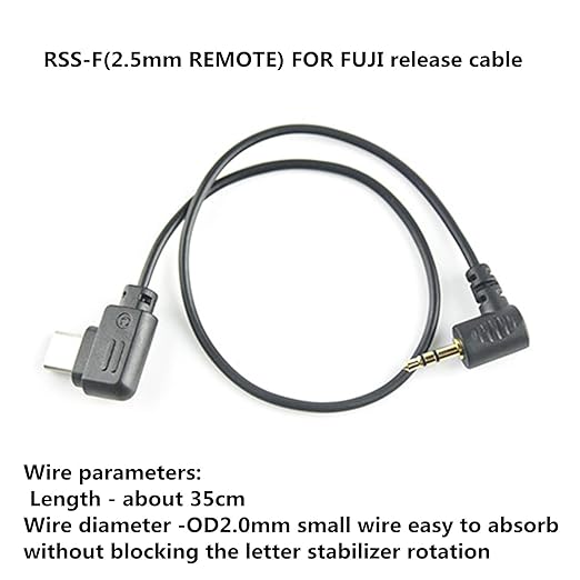 RSS-F(2.5mm) DJI for canon Camera Shutter Release Cable to EOS c50 Rebel T8i T7i T6i T6 t5 t4 t3 4000d stabilizer Ronin - sc/rsc2 /rs2 / rs3 /RS4/PRO stabilizer for fuji xt20 xt2 gfx100/s/ii gfx50s
