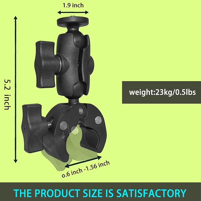 Handlebar Clamp Motorbike Mount for Insta360 ACE Pro One X4 X3, X2, X, One R, RS, GO 2, GoPro Hero, Super Clamp Mount Adapter Accessories