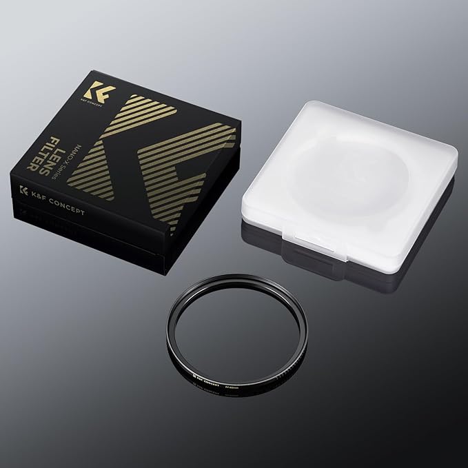 K&F Concept 62mm to 82mm Step-Up Lens Filter Adapter Ring CNC Machined Brass Filter Adapter Rings, for 62mm Lens Install 82mm Filter