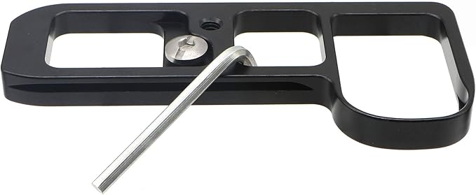 HITHUT Hand Grip Quick Release Metal Base Plate for Sony A7M3 A7III A7RIII A7R3 A9 with 1/4" Screw and Hex Wrench Black