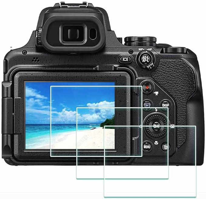 Screen Protector for Nikon COOLPIX P1100 Camera,0.3mm 9H Hardness Tempered Glass, Anti-Scrach Anti-Bubble Anti-Dust [3 Pack]