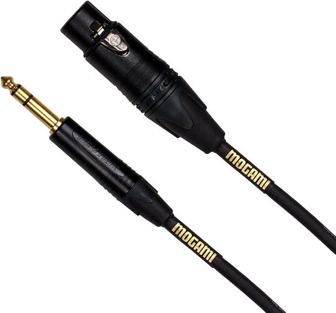 Mogami Gold TRS XLRF 03 Balanced Quad Patch Cable 3 feet