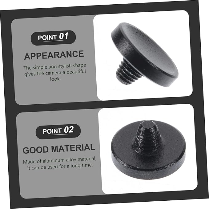 DOITOOL 3pcs Camera Shutter Button Aluminum Alloy Concave Surface Shutter Release Easy Install Camera Accessory