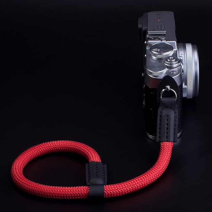 Camera Wrist Strap, Rope Camera Strap Wrist for DSLR SLR Mirrorless Cameras Hand Strap Red
