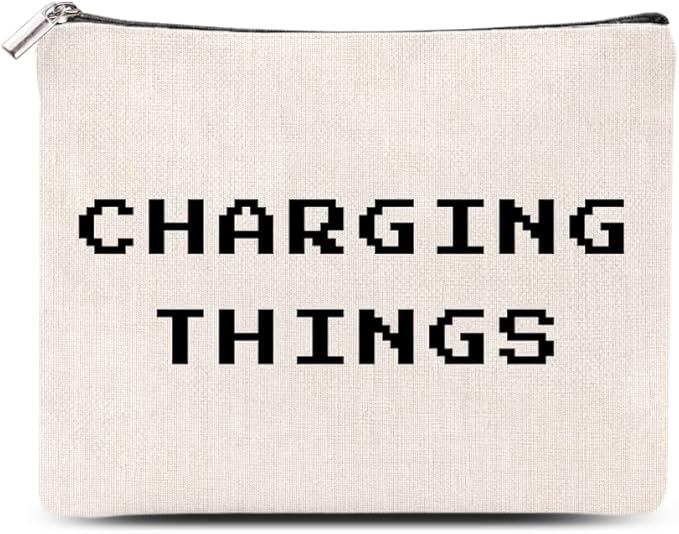 Charger Cable Organizer Bag Case Pouch Small Airplane Travel Essentials Plugs Chargers Cord Electronics Case Storage Tech Bags Christmas Gifts for Traveller Gamer Business Vacation Travel Gadgets