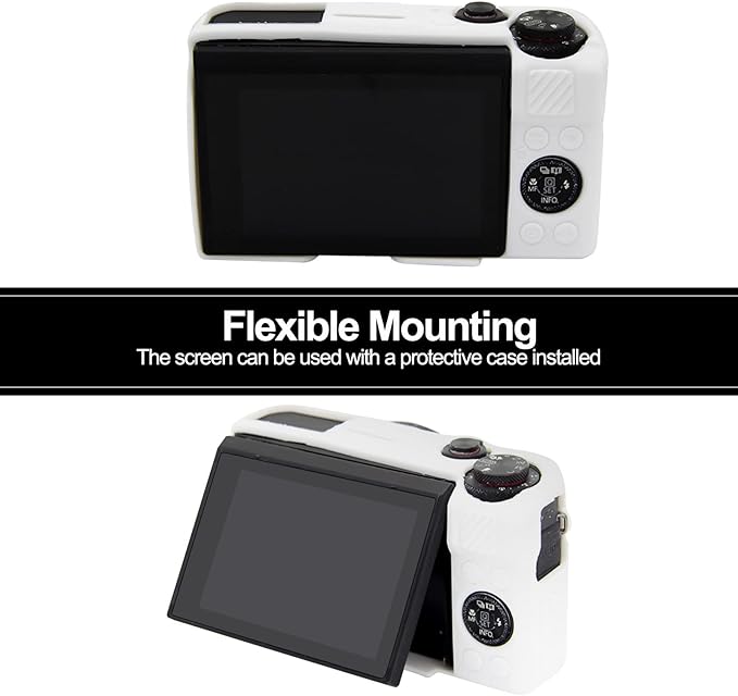 Easy Hood G7X Mark II Case G7X Camera Silicone Case, Soft Silicone Protective Cover for Canon Powershot G7X Mark II DSLR Camera (White)