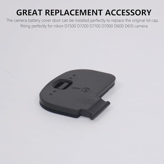 D7200 Battery Door Cover,Repair Part Replacement Lid Cap for Nikon D7500 D7200 D7100 D7000 D600 D610 Camera