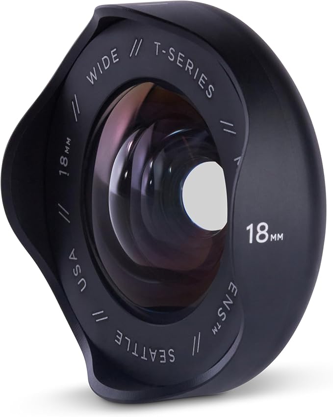 Moment 18mm Wide Lens for iPhone – T-Series Mobile Lens for Ultra-Wide Photos & Videos