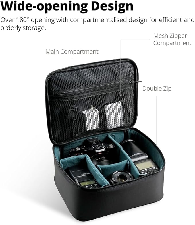 AMBITFUL Carrying Bag Zoom P7 S for Photography Equipments with Large Capacity, Multi-functional Storage Case for Mini Drone and Other Accessories,with Thick Sponges and Interial Mesh Layer