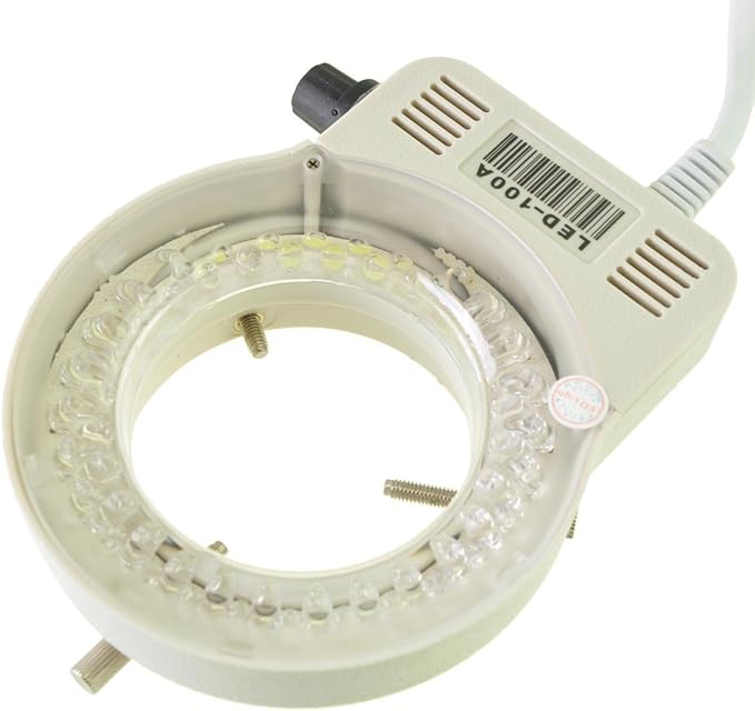 AmScope LED-80S 80 LED Microscope Compact Ring Light with Built-in Dimmer