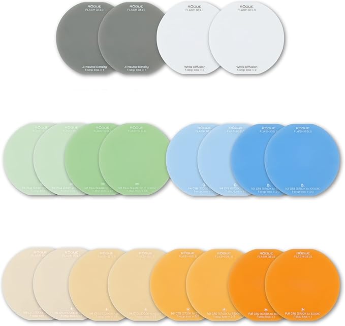 Rogue Round Flash 20 Gel Kit (Color Correction Collection) …