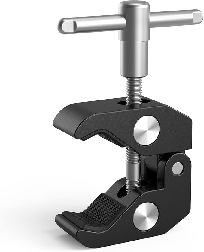 SMALLRIG Super Clamp with 1/4 and 3/8 Thread for Cameras, Lights, Umbrellas, Hooks, Shelves, Plate Glass, Cross Bars, etc - 735