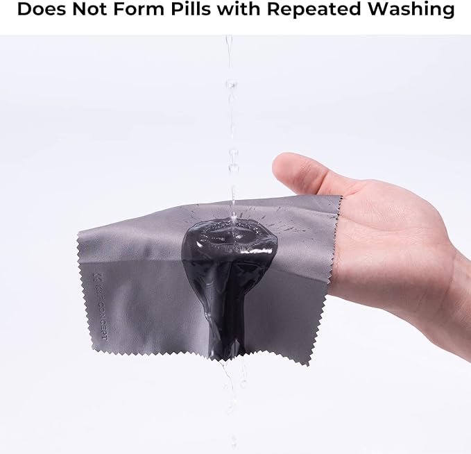 K&F CONCEPT 3 Pack Microfiber Cleaning Cloth（15x18cm）, Washable Lens Cleaning Cloth for Cleaning Camera Lenses, Glasses, Screens, Cameras, Eyeglasses, LCD TV Screens, Tablets