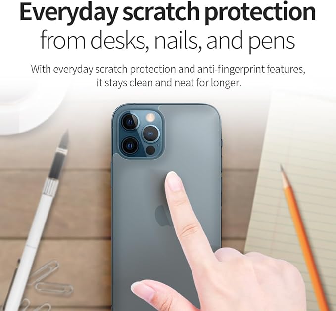 skoko Invisible Camera Lens & Full Back Body Skin for iPhone 17 Pro Max | Matte & Ultra-Thin TPU Protector