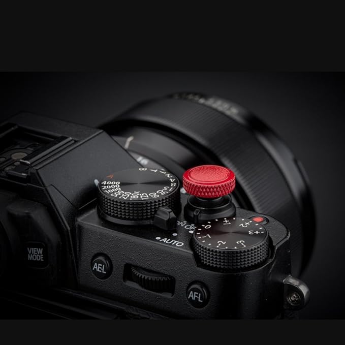 JJC Camera Soft Release Button, Shutter Button for Fuji Fujifilm X-T5 X-T4 X-T50 X-T30 III II X-PRO3 X100VI X100V X-E5 X-E4 X Half GFX100RF Sony RX1R II RX10 IV III Leica Q3 43 M10 M9 Nikon Zf Df F3