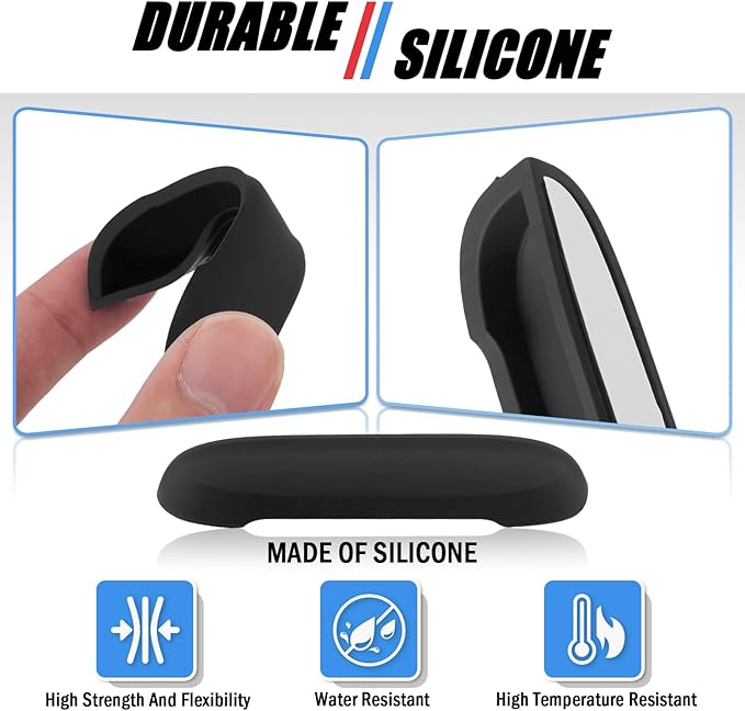 Car Rear View Backup Camera Cover Rainwater Resistant,Silicone Car Rear View Camera Cover for Clear Reversing Image,Universal Self-Adhesive Backup Cameras for Cars Covers