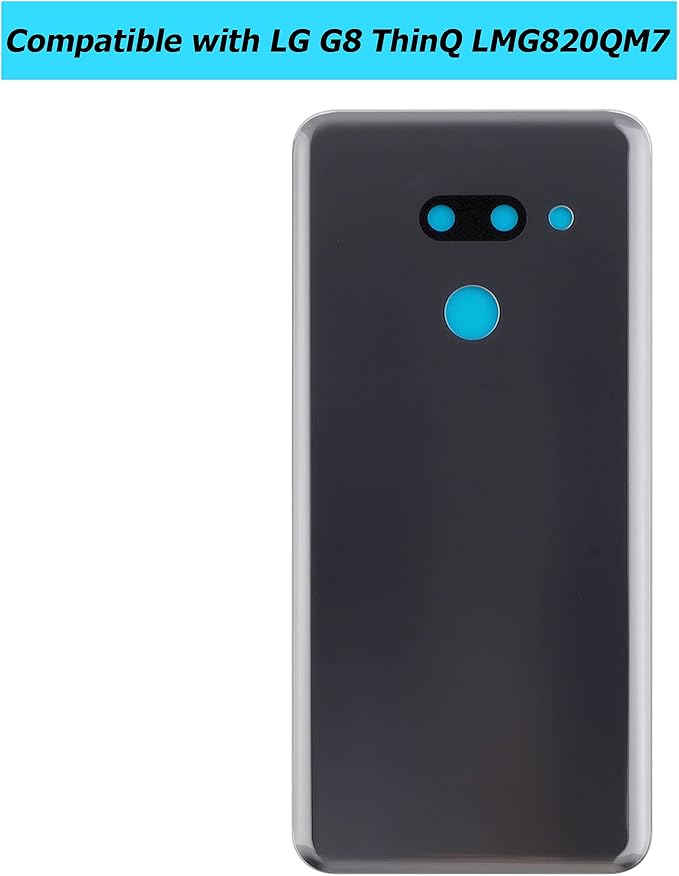 New Replacement Battery Door Cover Back Cover Kompatibel for LG G8 ThinQ LMG820QM7 LM-G820UMB LMG820UM2 Platinum Gray Akkudeckel…