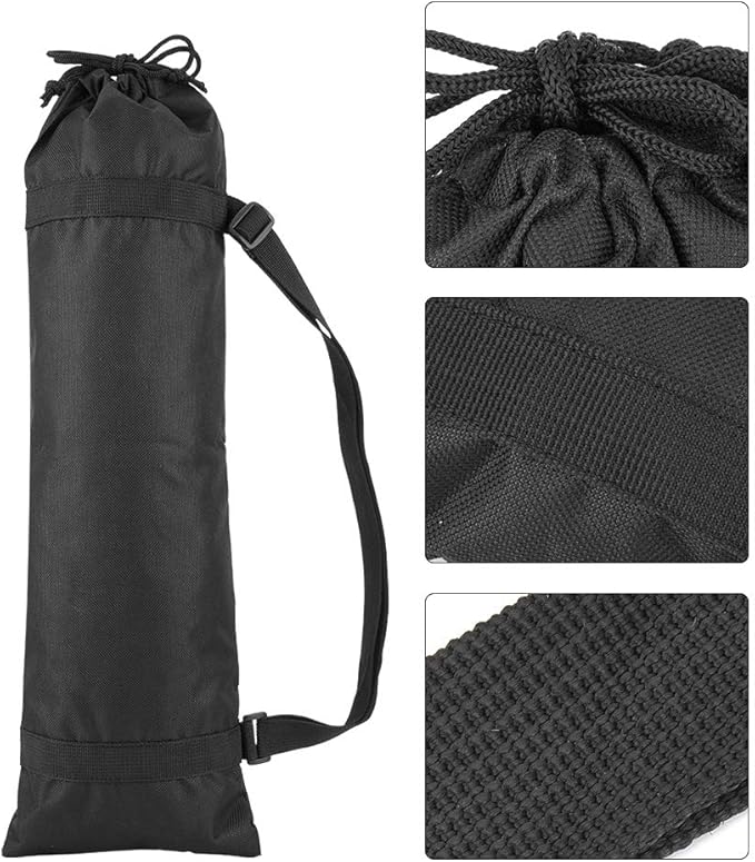 Camera Tripod Carrying Case Portable Photography Tripod Carry Bag Black Camera Tripod Bag Folding Outdoor Oxford Padded Strap (45CM)